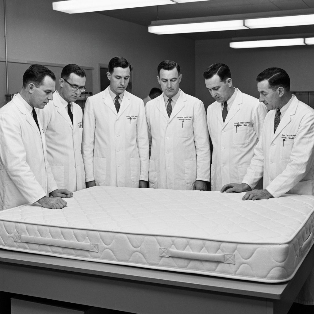 Orthopedic surgeons collaborating with Sealy engineers in 1950