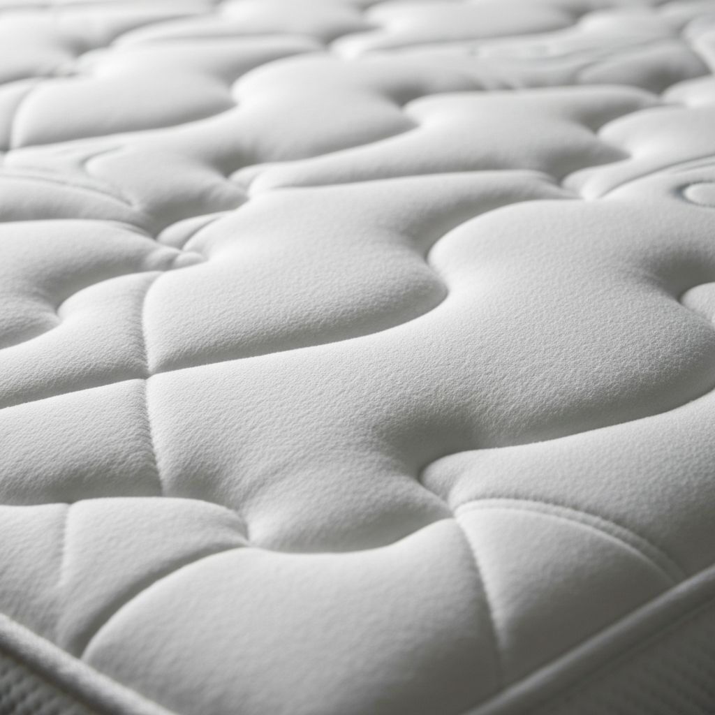 Close-up of Sealy mattress premium quilted fabric and stitching detail